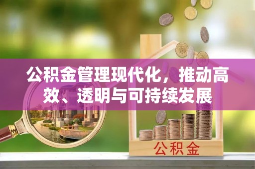 北港公积金管理现代化，推动高效、透明与可持续发展