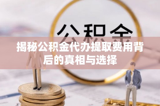 北港揭秘公积金代办提取费用背后的真相与选择