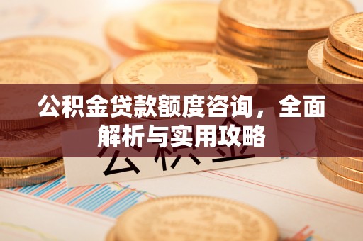 北港公积金贷款额度咨询，全面解析与实用攻略