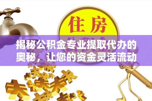 北港揭秘公积金专业提取代办的奥秘，让您的资金灵活流动