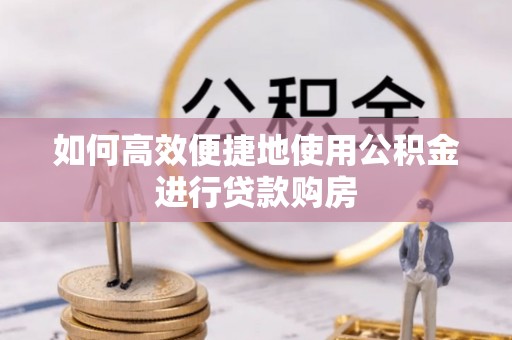 北港如何高效便捷地使用公积金进行贷款购房