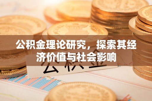 北港公积金理论研究，探索其经济价值与社会影响