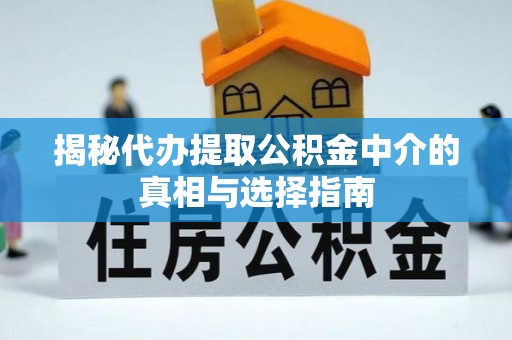 北港揭秘代办提取公积金中介的真相与选择指南