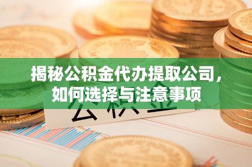 北港揭秘公积金代办提取公司，如何选择与注意事项
