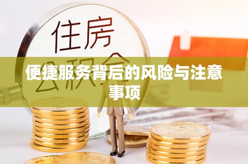 北港便捷服务背后的风险与注意事项